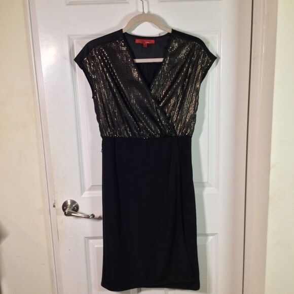 Narciso Rodriguez Gold Shimmer Dress - Picture 1 of 11